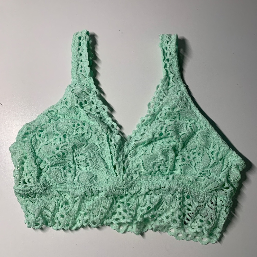 Turquoise Aerie Lace Bralette